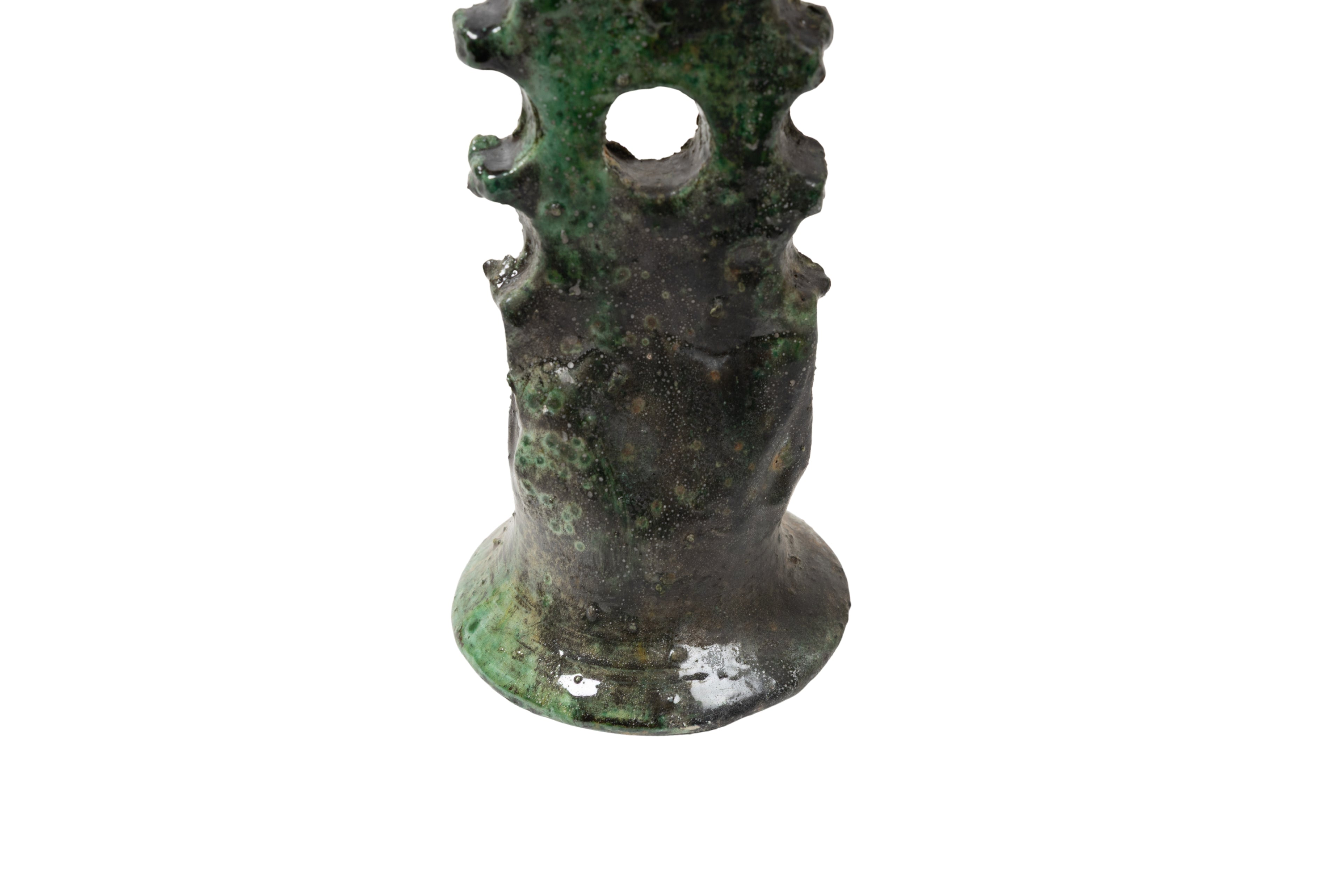 Spirit Tower – Green Tamegroute Candle Holder