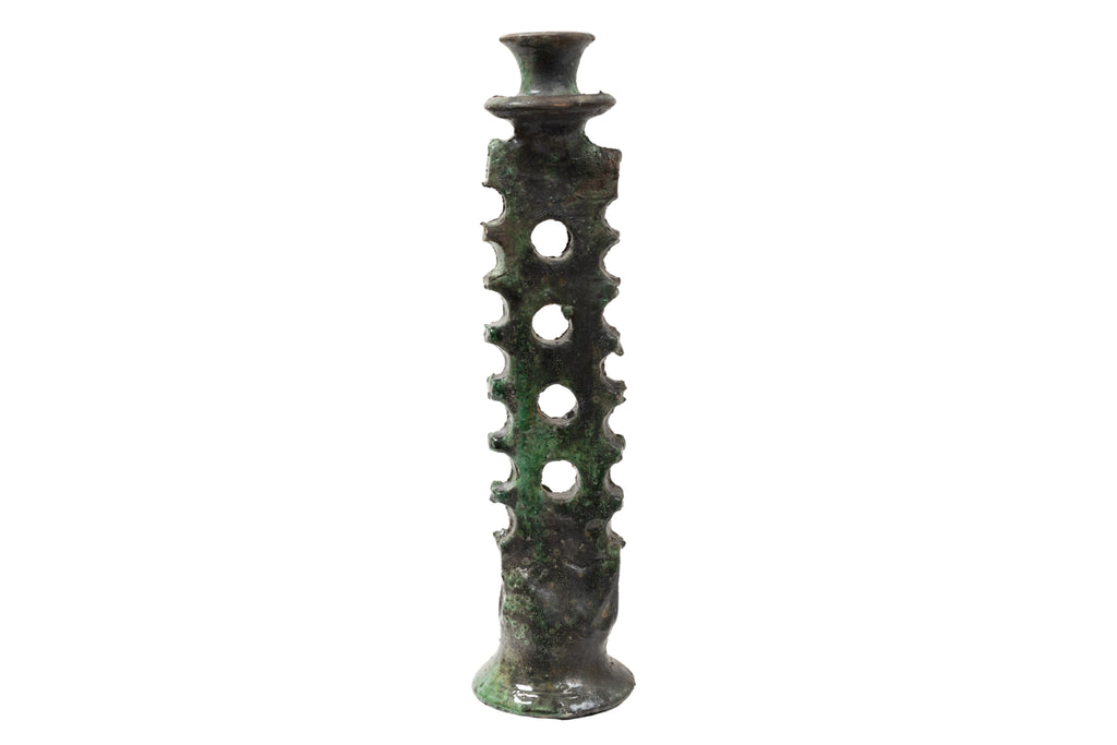 Spirit Tower – Green Tamegroute Candle Holder