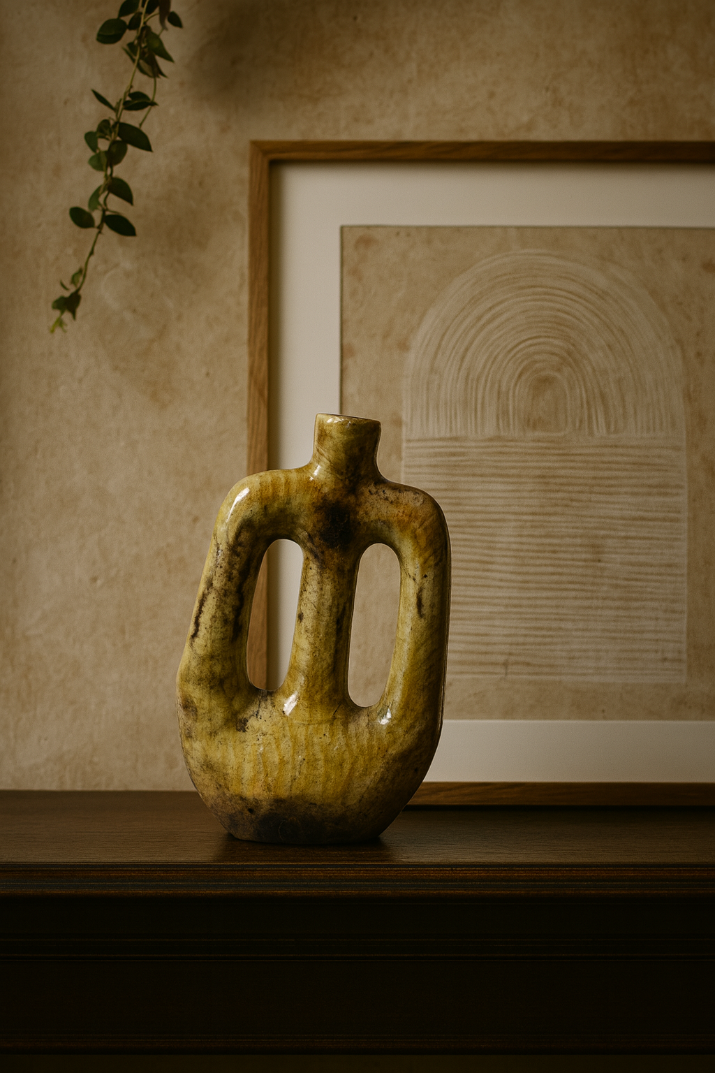 Desert Gate – Ocher Tamegroute Candle Holder