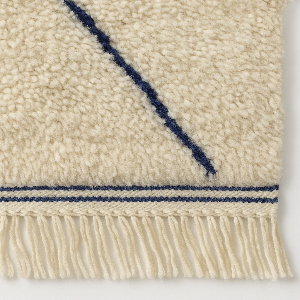 Atlas Minimal Rug – Indigo Lines