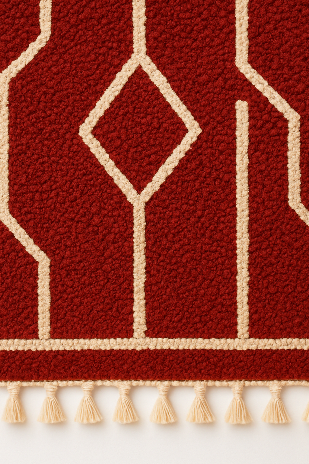Atlas Red Diamond Rug